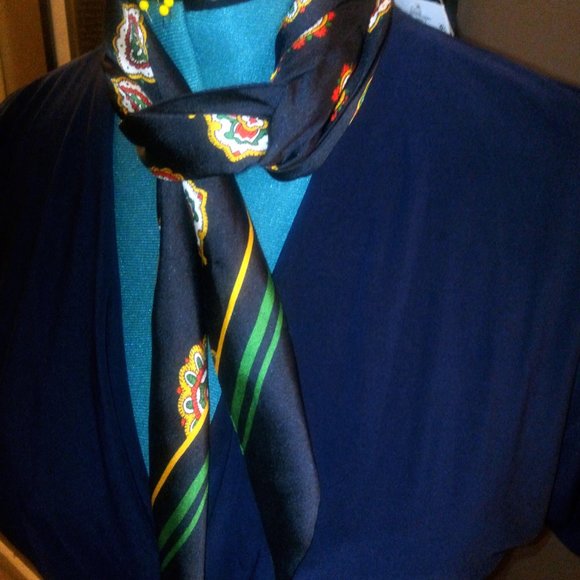 Lauren Ralph Lauren Medallion-Belt Jersey Dress in Lighthouse Navy, Sz 6 - Picture 8 of 10